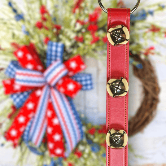 BELLS - PLATED BELLS on LEATHER STRAPS