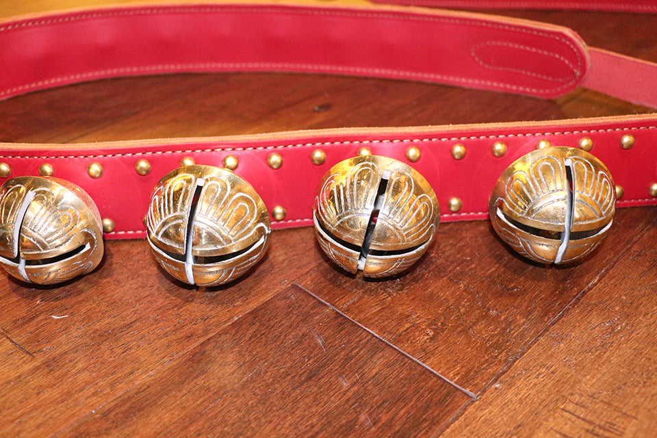 FULL STRAP - Our Largest, Most Impressive Bell Strap - 29 Solid Brass Belsnickel Bells