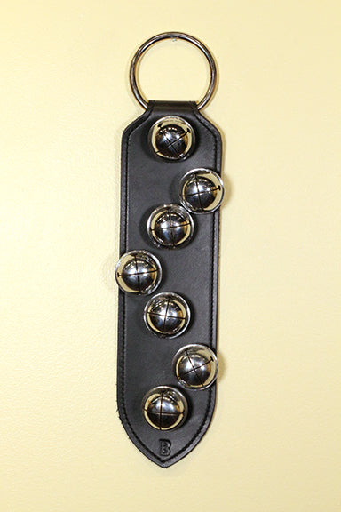 7 Solid Brass Moyer OR Chrome Bells on X-Wide Door Hanger