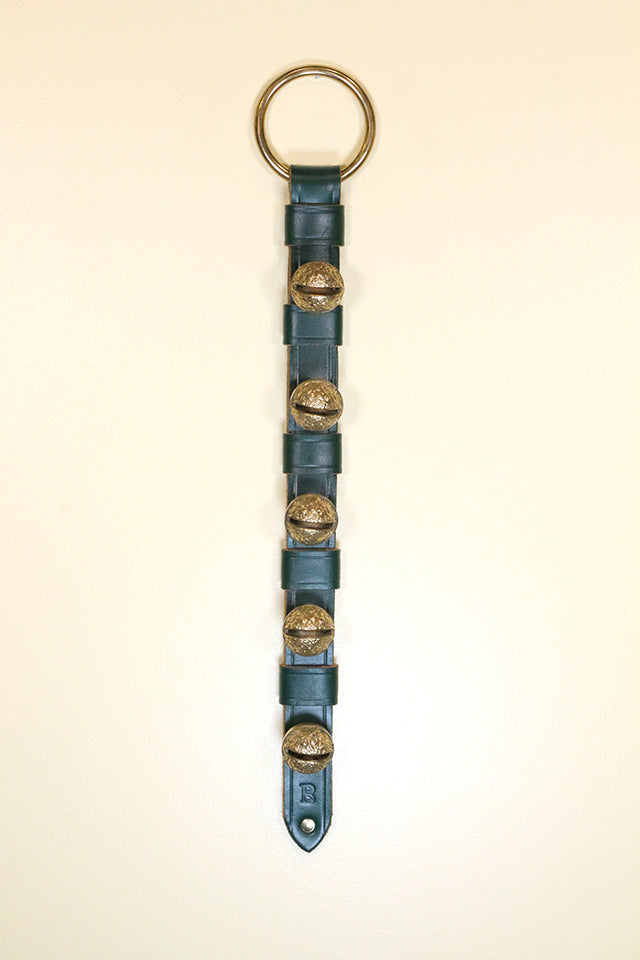 5 Solid Brass Raspberry Bells on 2-Ply Strap