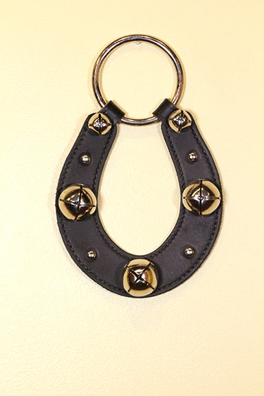 HORSESHOE Doorhanger - Nickel-Plated Bells