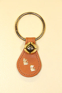 CATS - CUTE KITTEN CHARMS on Leather Teardrop, 1 Bell