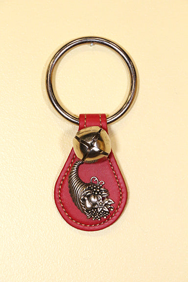 CORNUCOPIA CHARM on Leather Teardrop - 1 Bell