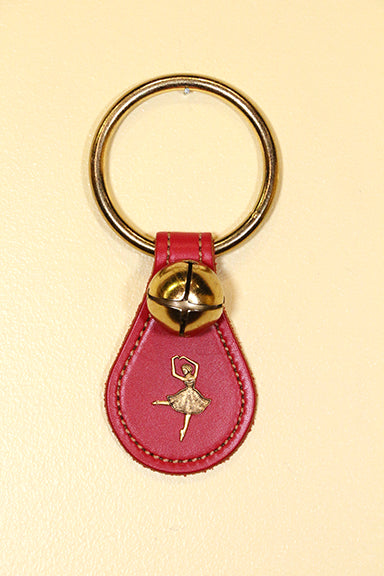 BALLERINA CHARM on Leather Teardrop - 1 Bell