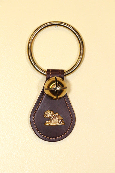 COTTAGE / MILL CHARM on Leather Teardrop - 1 Bell