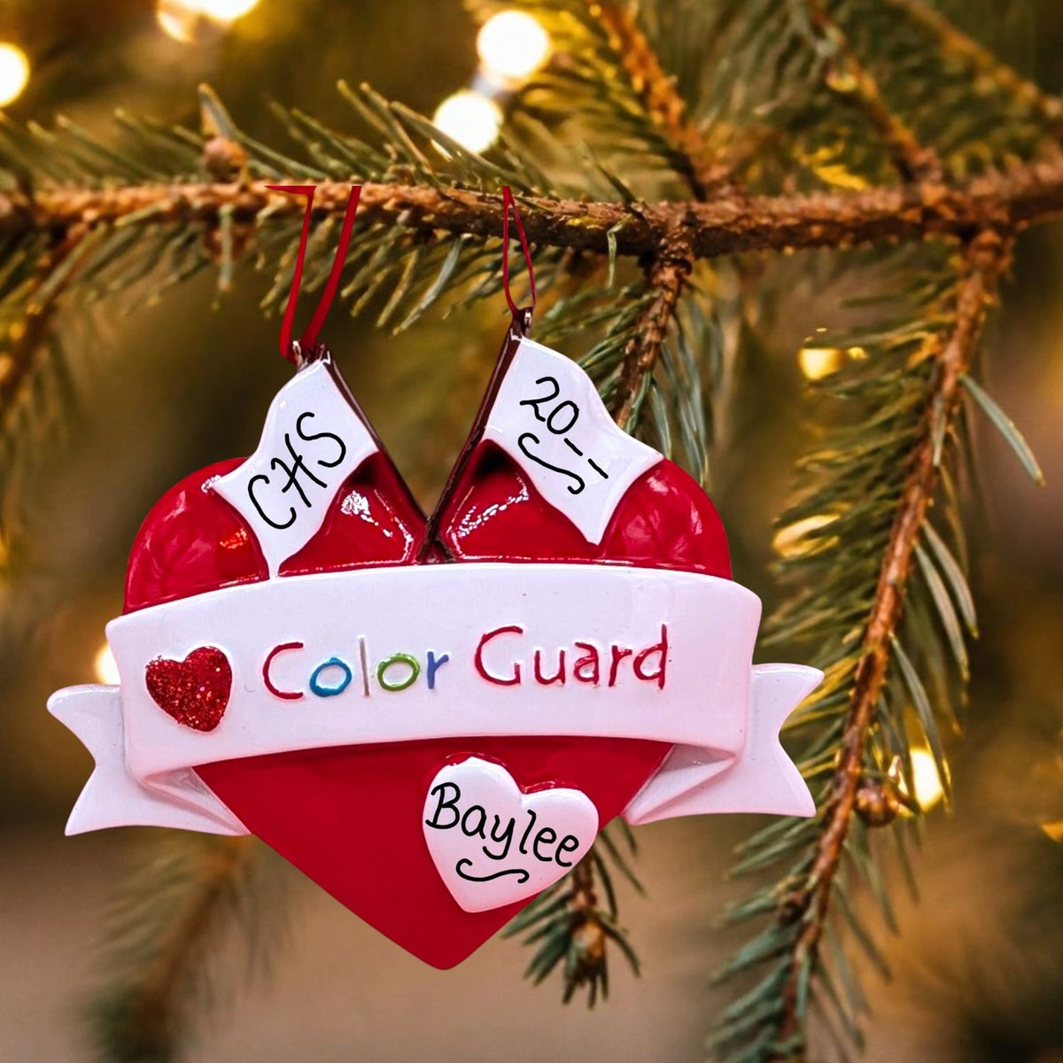 COLORGUARD Ornament - RED HEART
