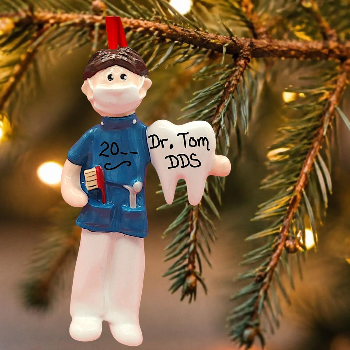 Dentist or Hygienist Ornament - Male