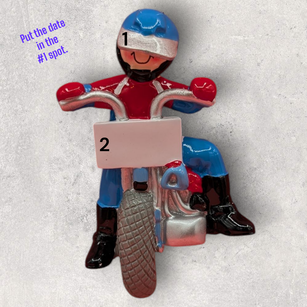 DIRT BIKE RIDER Onament