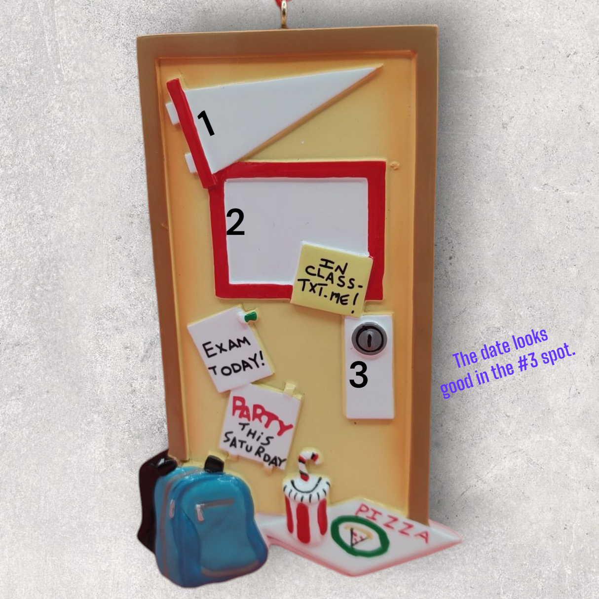 COLLEGE / DORM DOOR Ornament