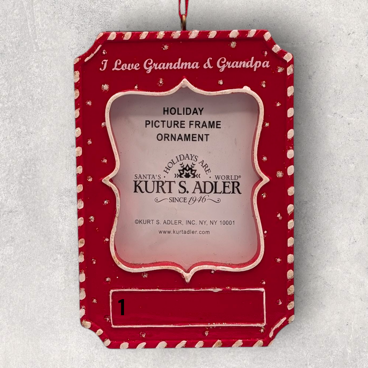 I LOVE GRANDMA & GRANDPA PHOTO FRAME Ornament
