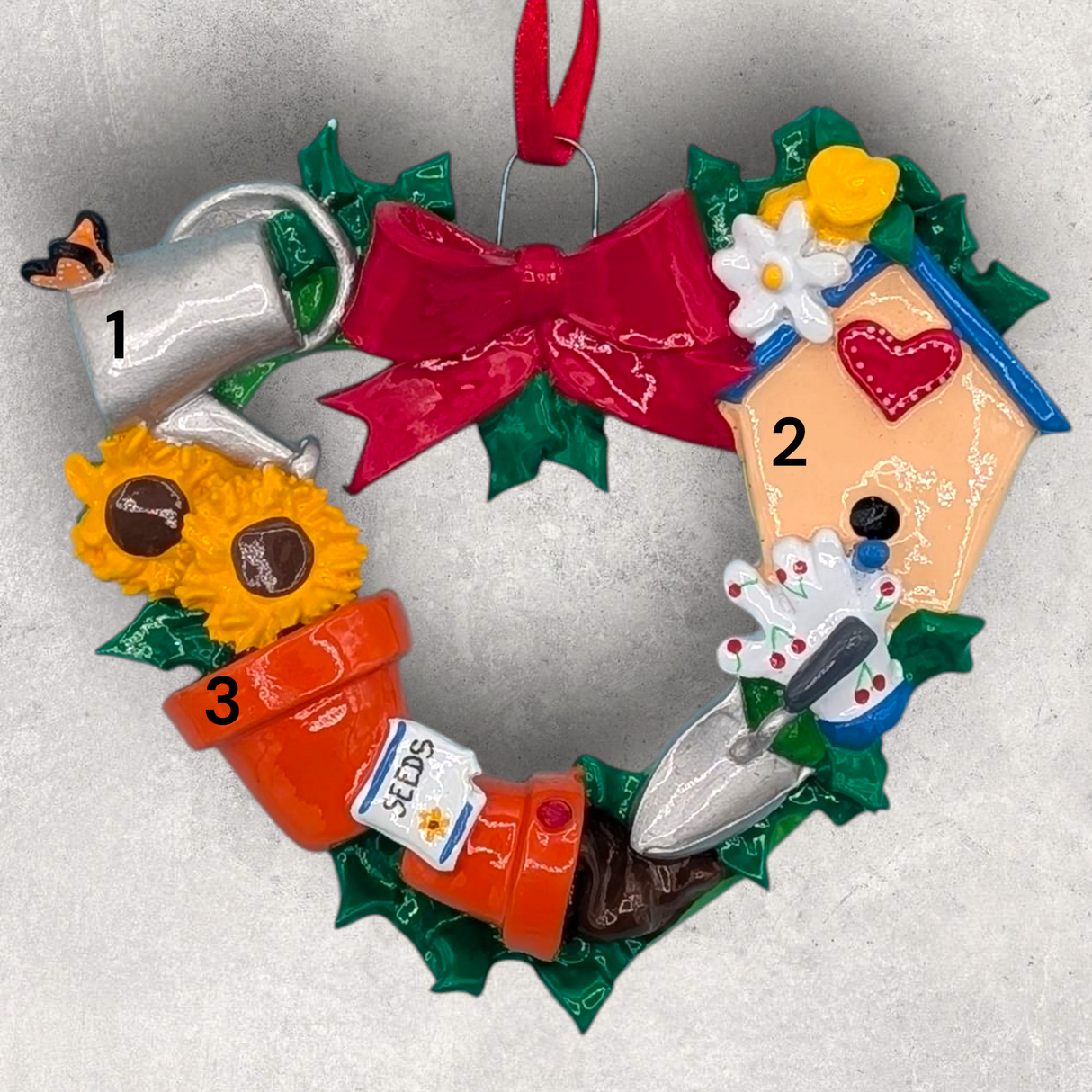 GARDENING WREATH Ornament