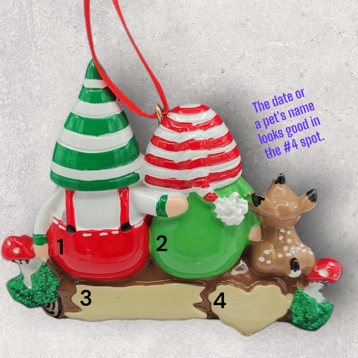 2 GNOMES Ornament