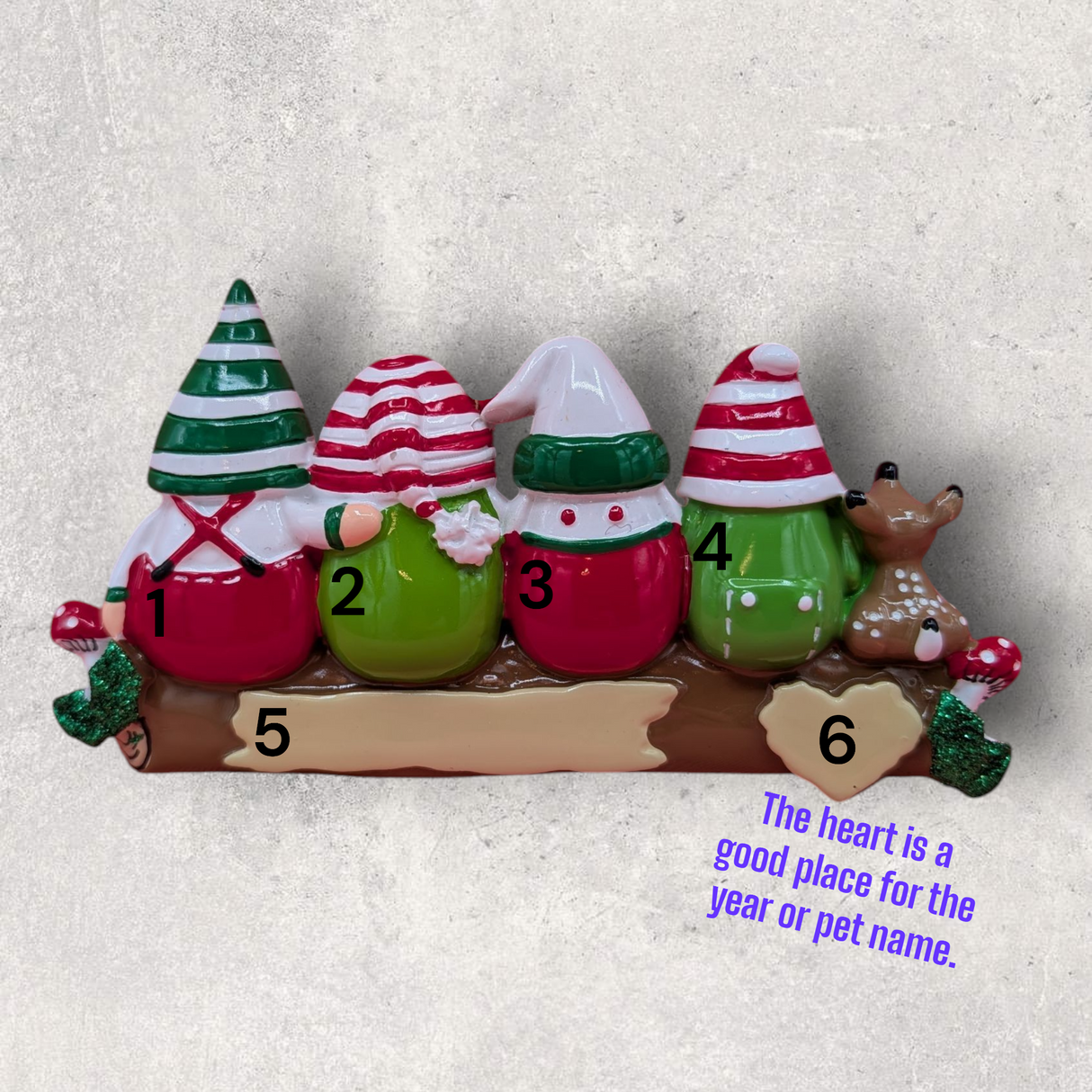 4 GNOMES Ornament