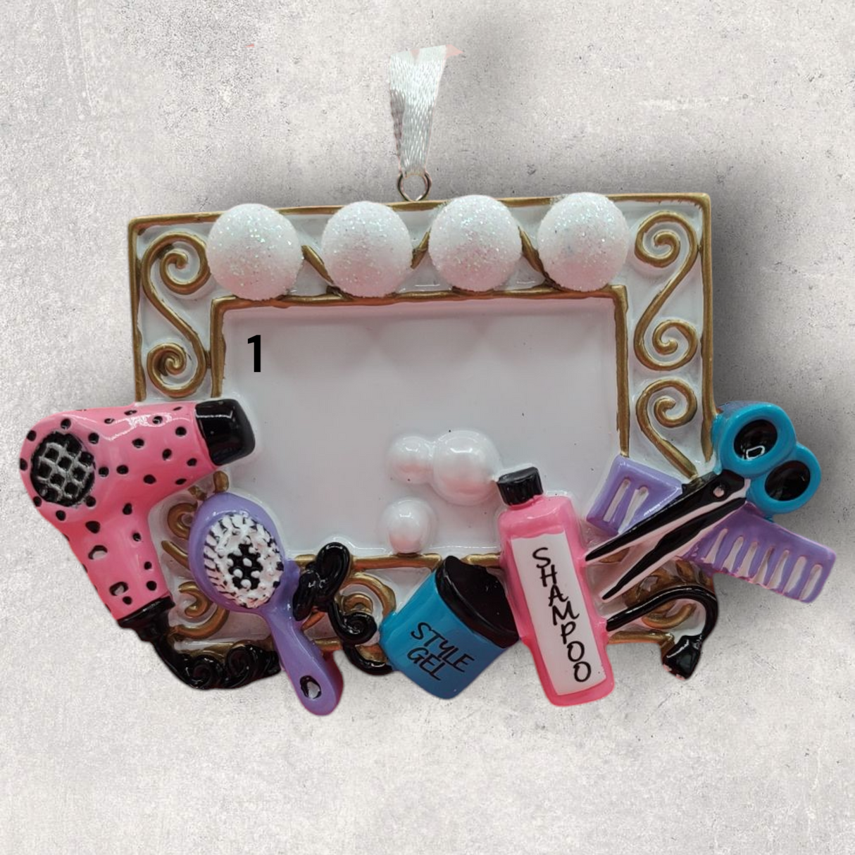 HAIRSTYLIST Ornament - MIRROR w/ LIGHTS