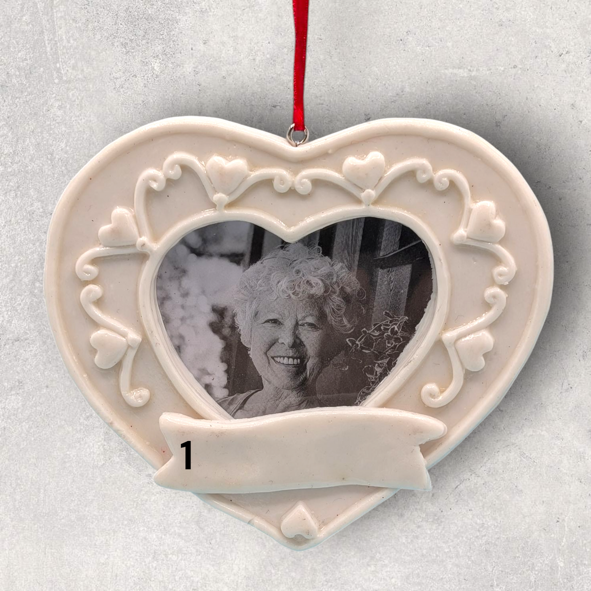 LOVING HEART PHOTO FRAME Ornament