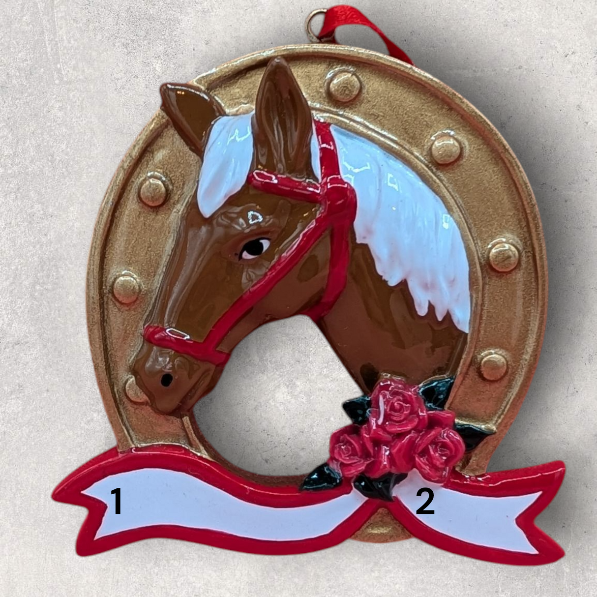 HORSE in HORSESHOE Ornament
