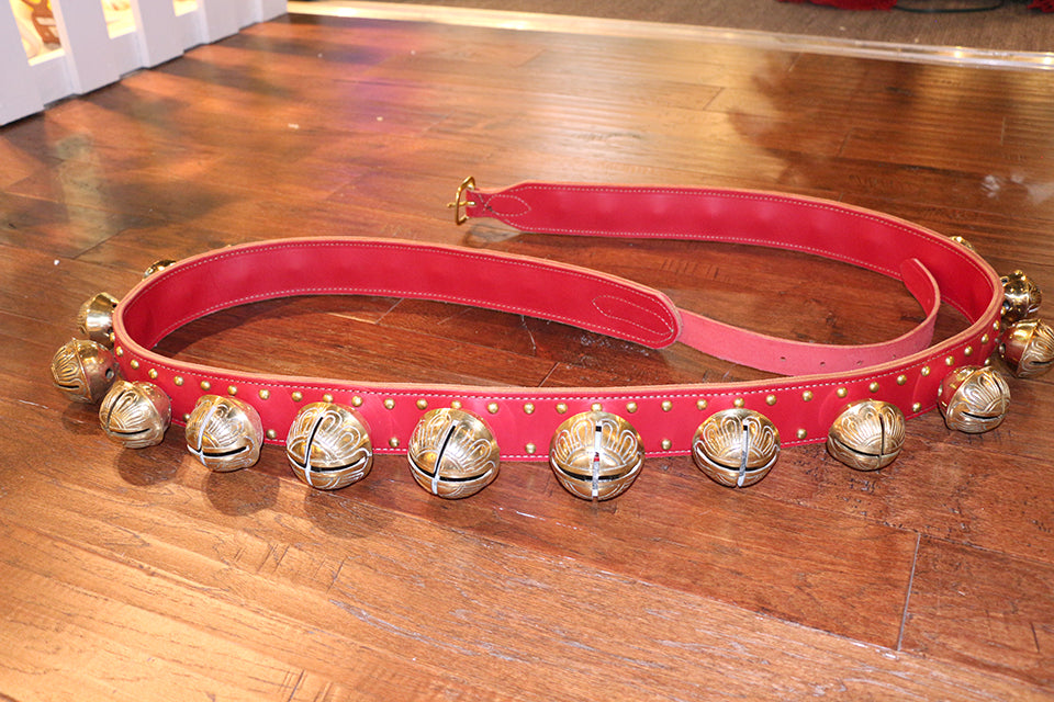 FULL STRAP - Our Largest, Most Impressive Bell Strap - 29 Solid Brass Belsnickel Bells