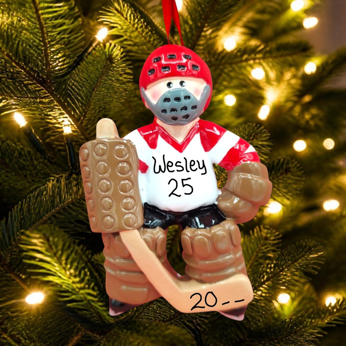 Ice Hockey Ornament - Goalie