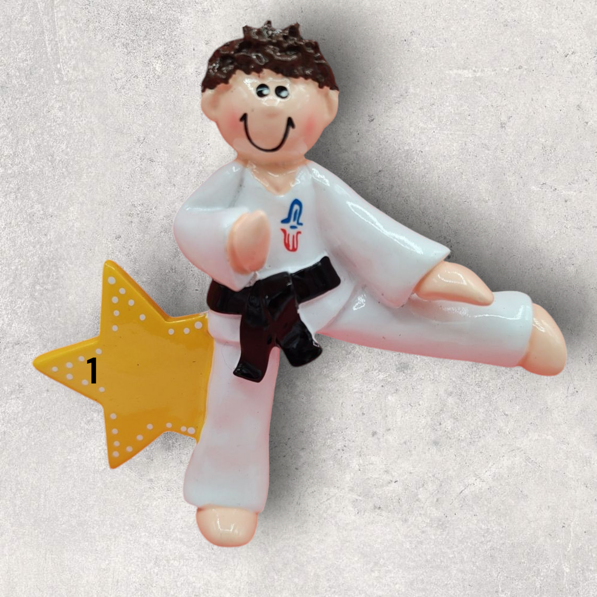 KARATE Ornament - BRUNETTE MALE