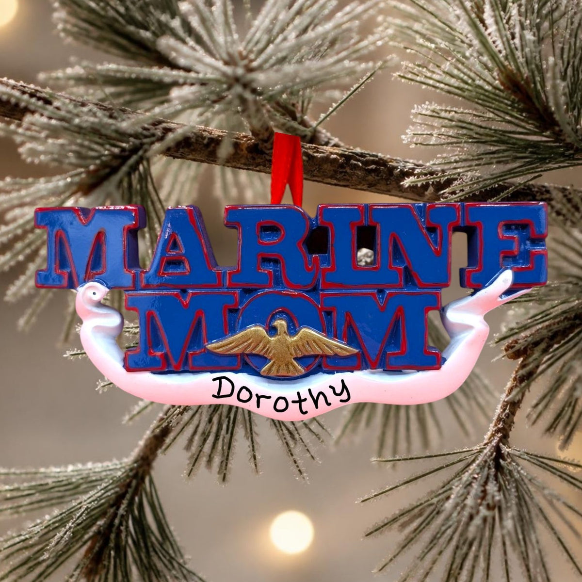 MARINE MOM Ornament