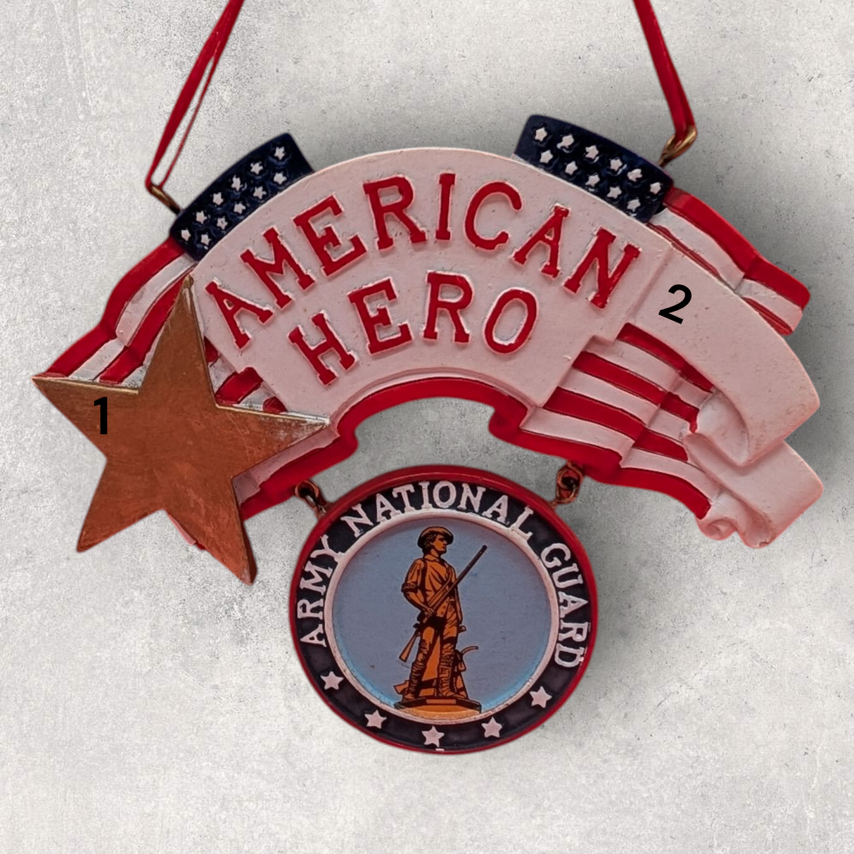 AMERICAN HERO - ARMY NATIONAL GUARD Ornament