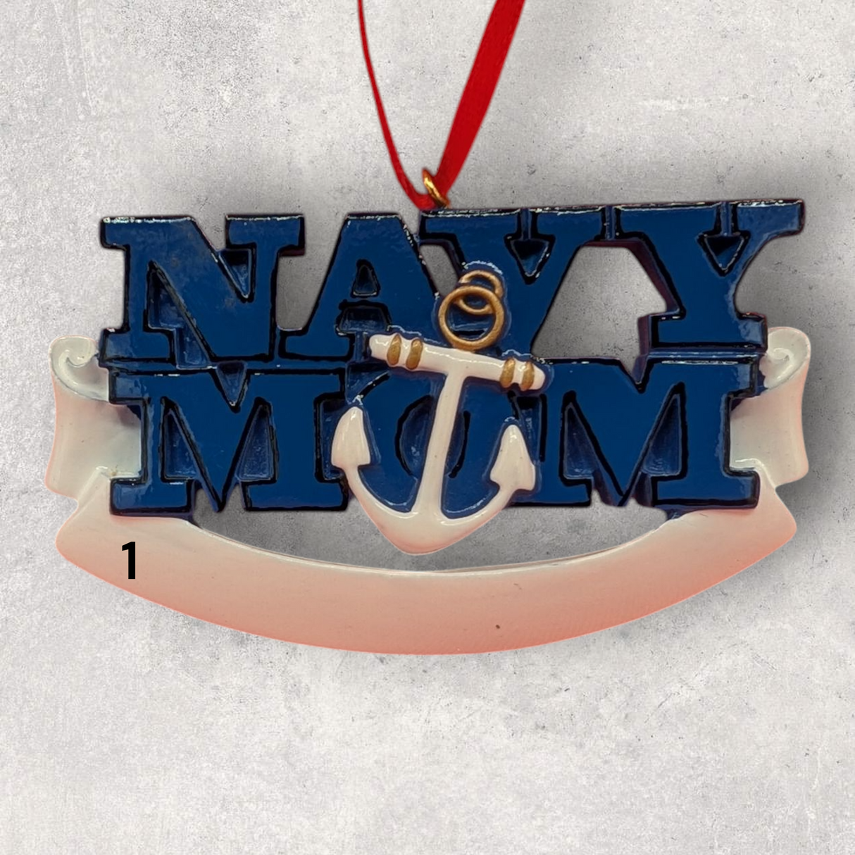 NAVY MOM Ornament