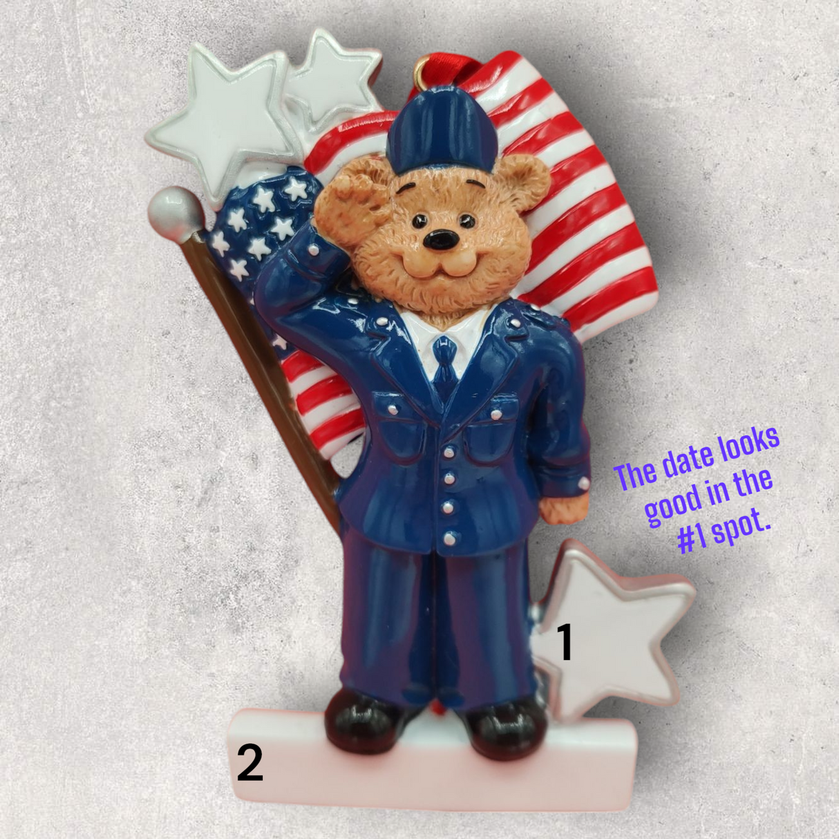 AIRFORCE BEAR Ornament