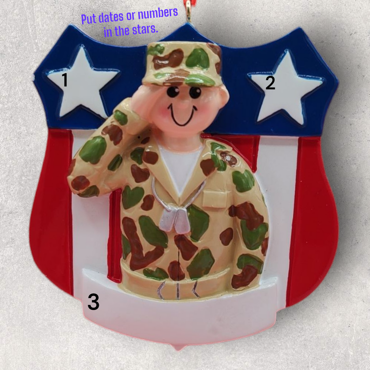 ARMY Ornament - MALE - SHIELD