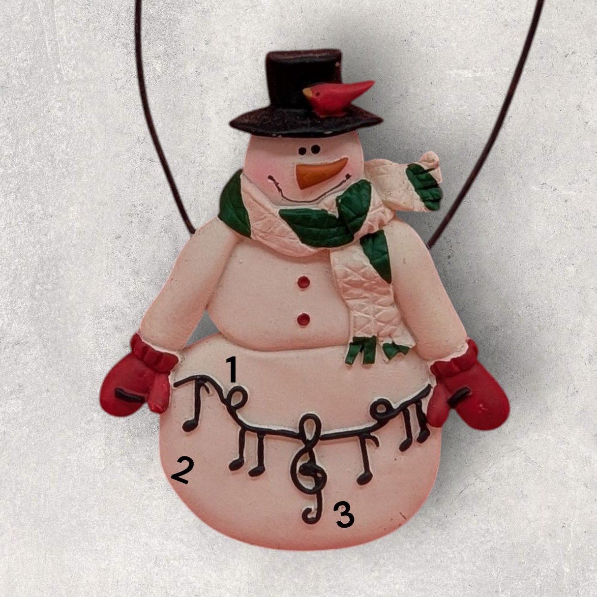 MUSICAL SNOWMAN Ornament