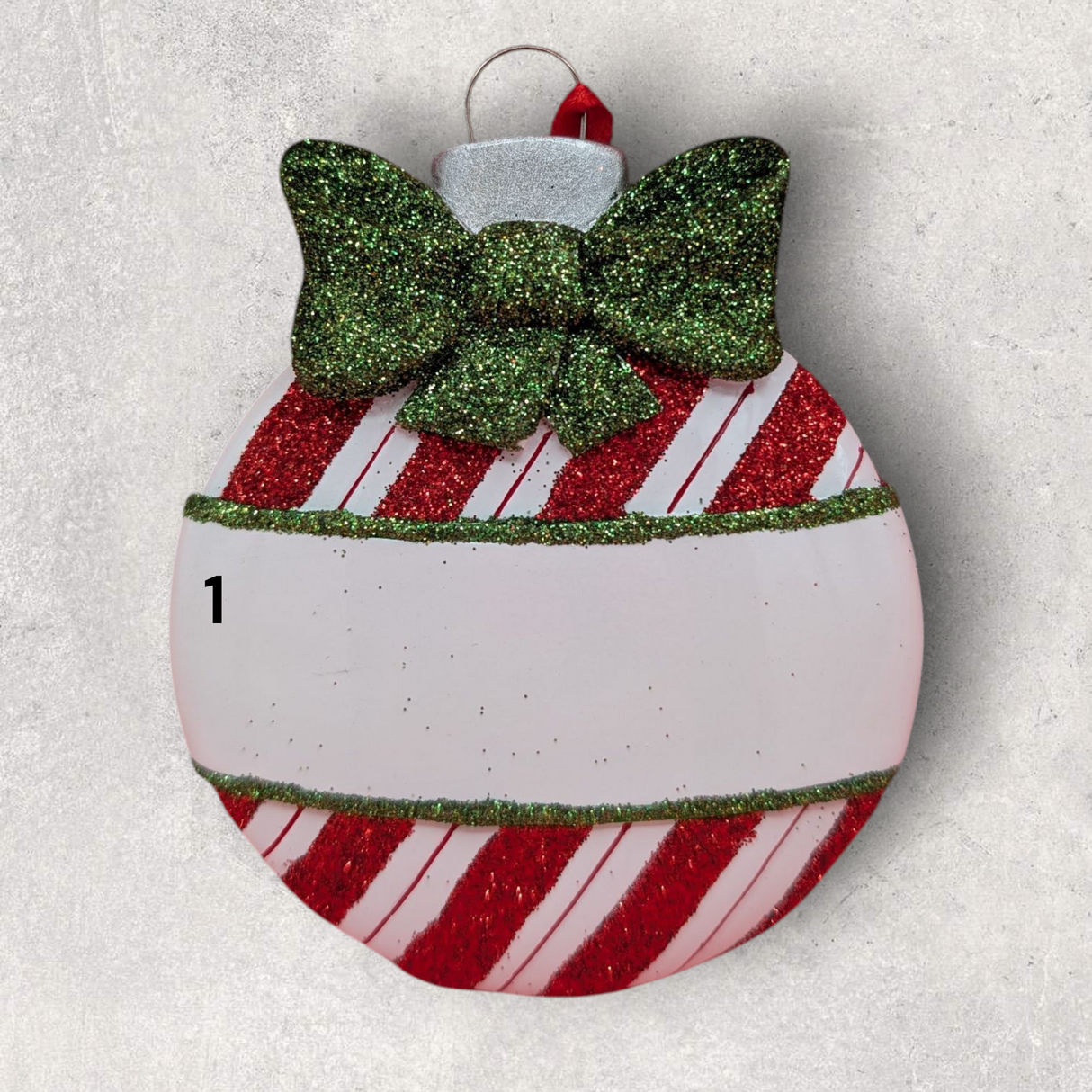 CHRISTMAS BALL Ornament - CANDY STRIPES