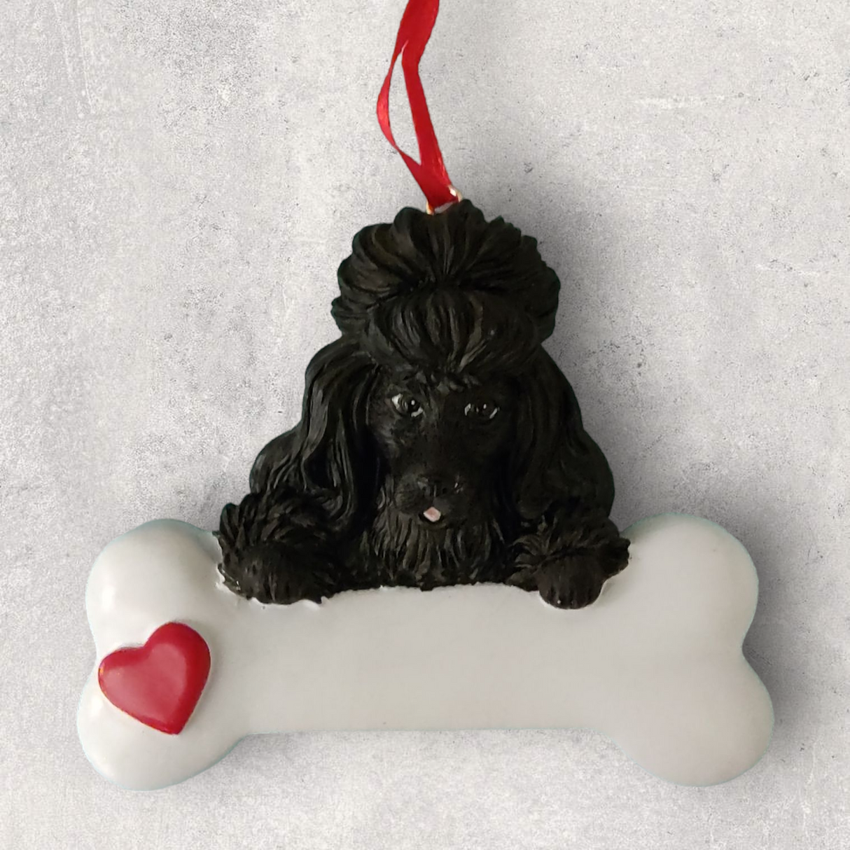 DOGS - POODLE (BLACK) -Bone