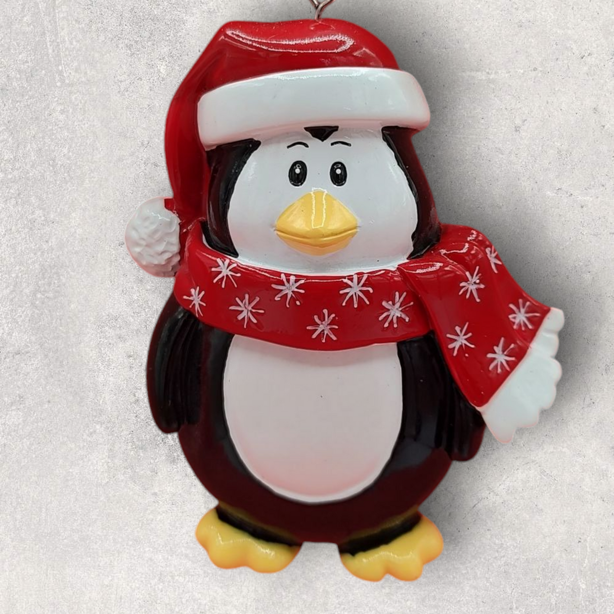 PENGUIN Ornament - SANTA CAP & SCARF