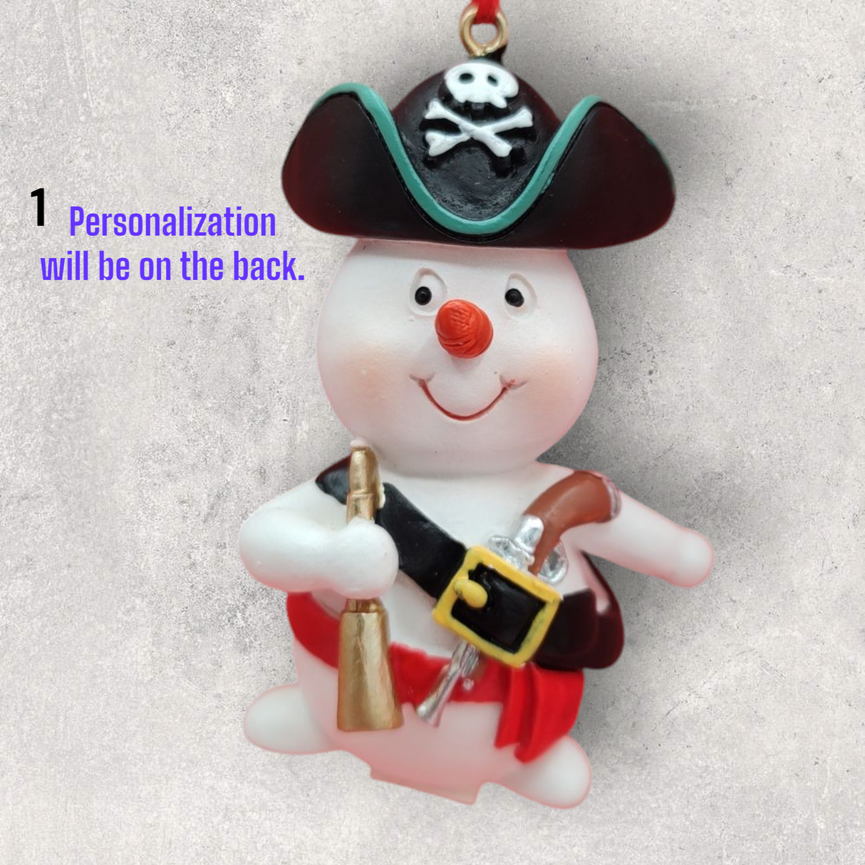 PIRATE Ornament w/BLACK BELT