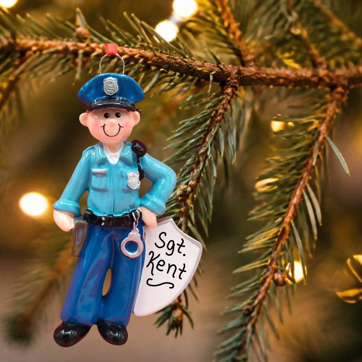 POLICE Officer Ornament - MALE