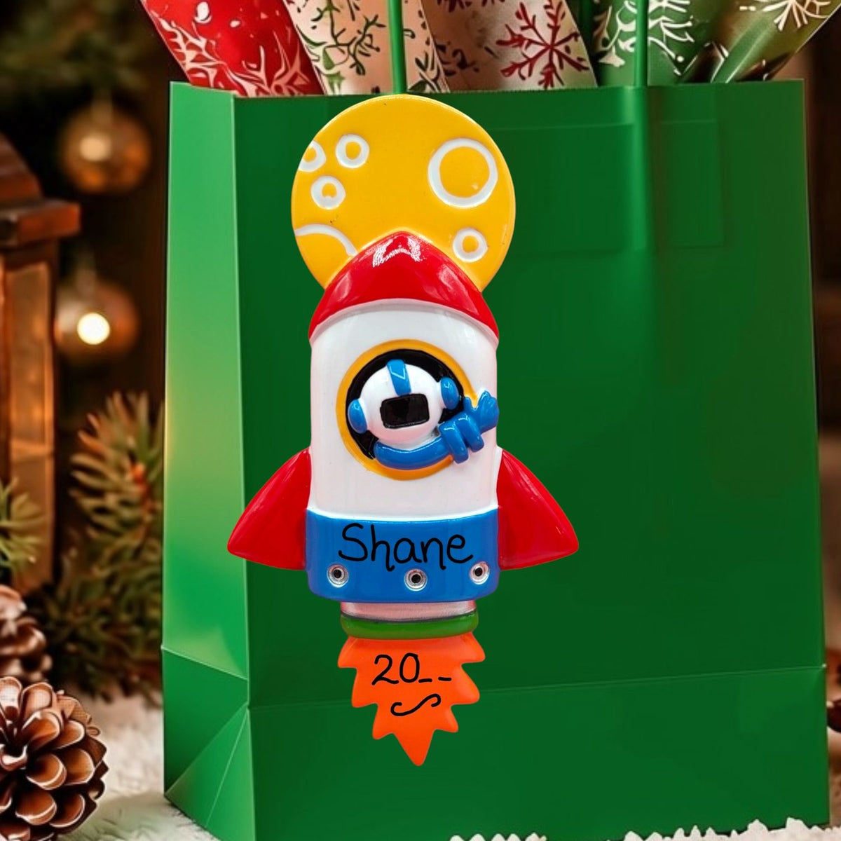 ROCKET SHIP Ornament