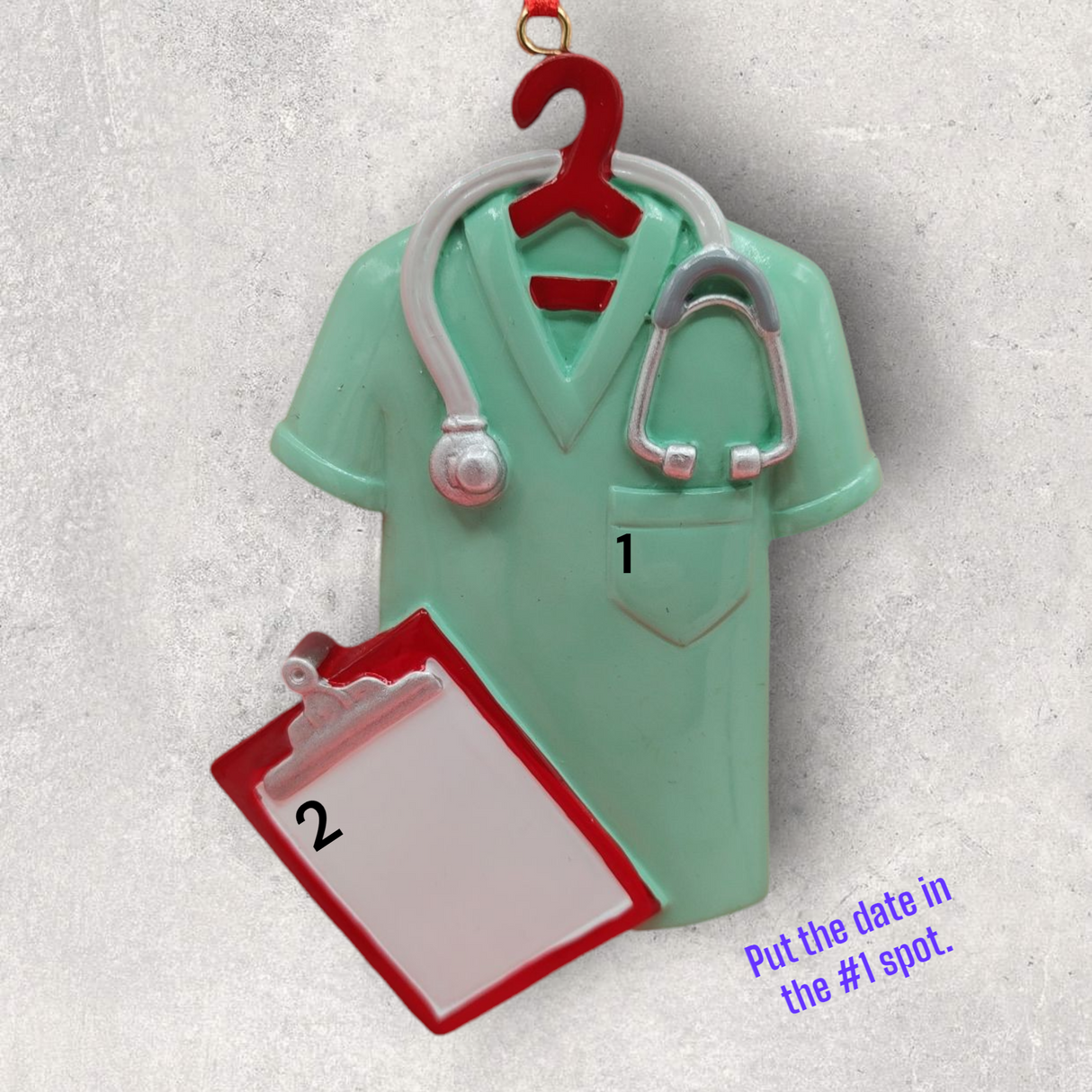 SCRUBS Ornament - GREEN SHIRT