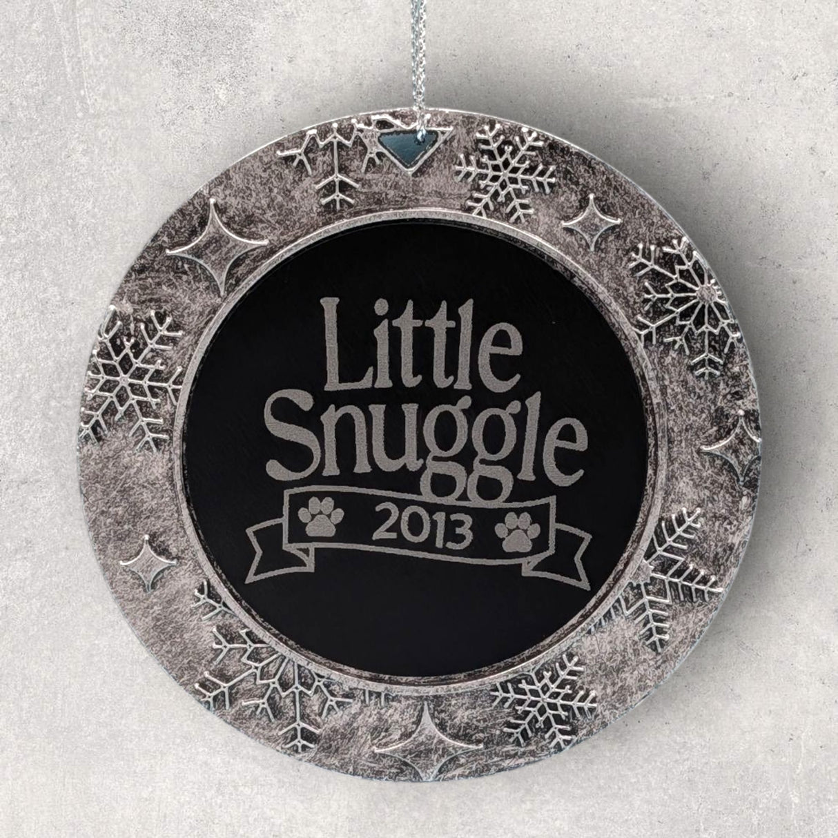 2-Sided Engraved IN REMEMBRANCE Wreath Ornament - For PETS - "A Part of My Heart Lives in Heaven."