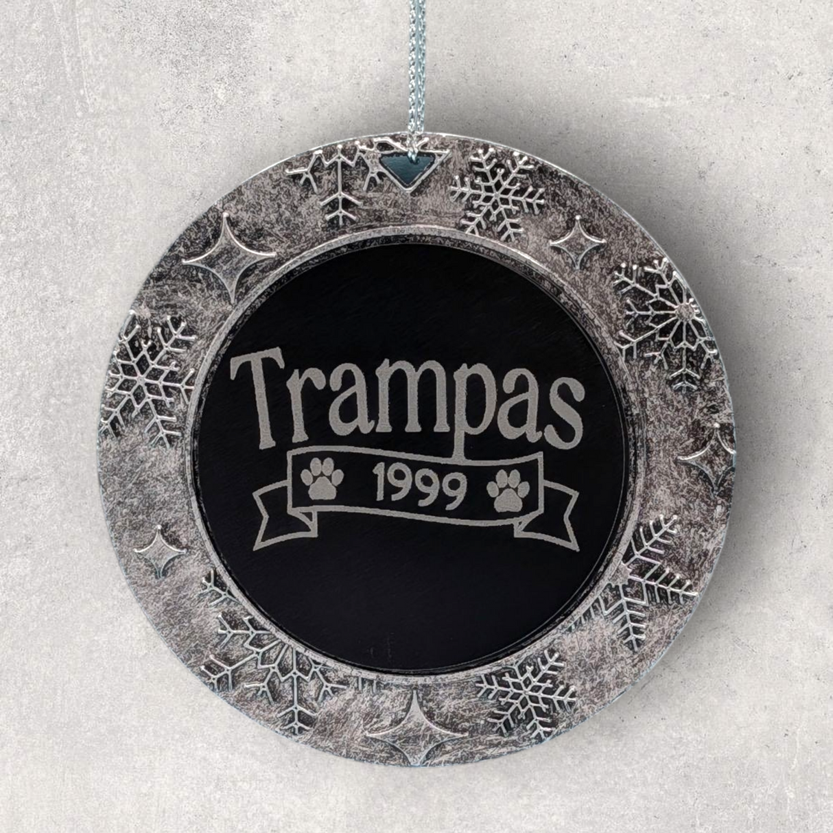 2-Sided Engraved IN REMEMBRANCE Wreath Ornament - For DOGS - "You are my Best Memory."