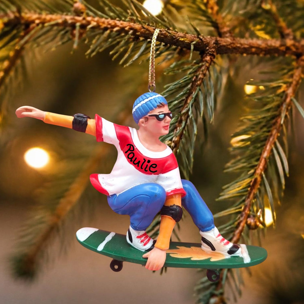 Skateboarder in Action Ornament