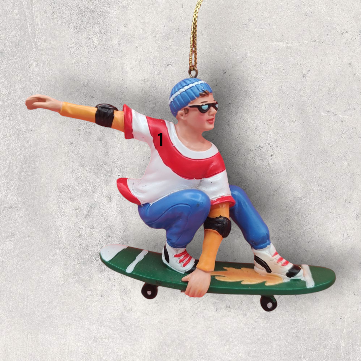 SKATEBOARDER in ACTION Ornament