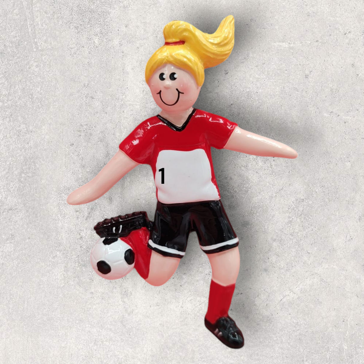 SOCCER PLAYER Ornament - FEMALE BLONDE