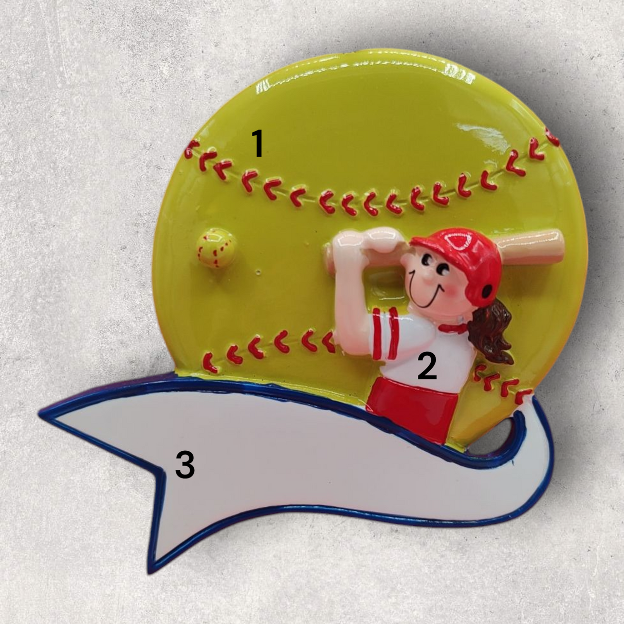 SOFTBALL PLAYER Ornament - FEMALE