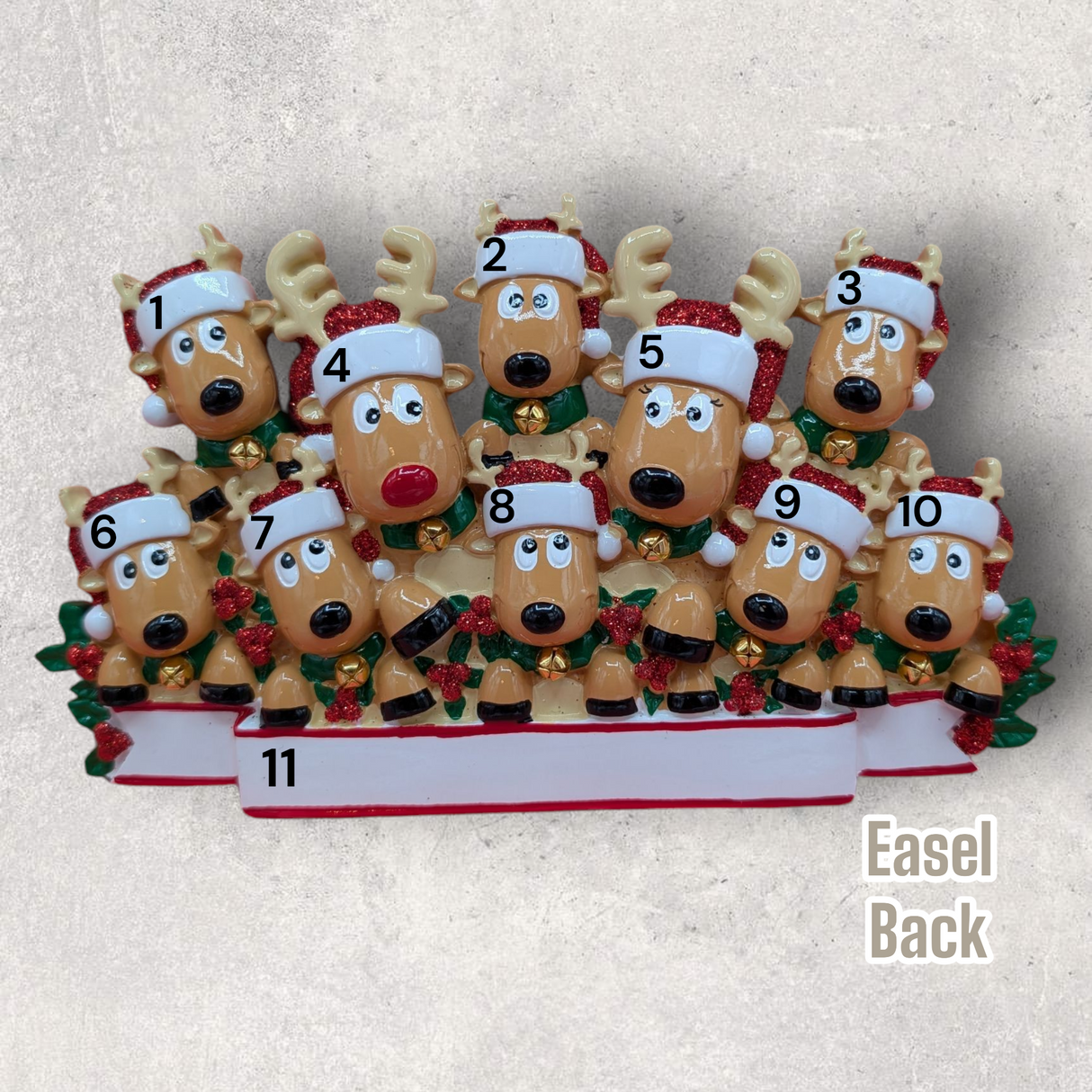 10 REINDEER TABLETOP DECORATION