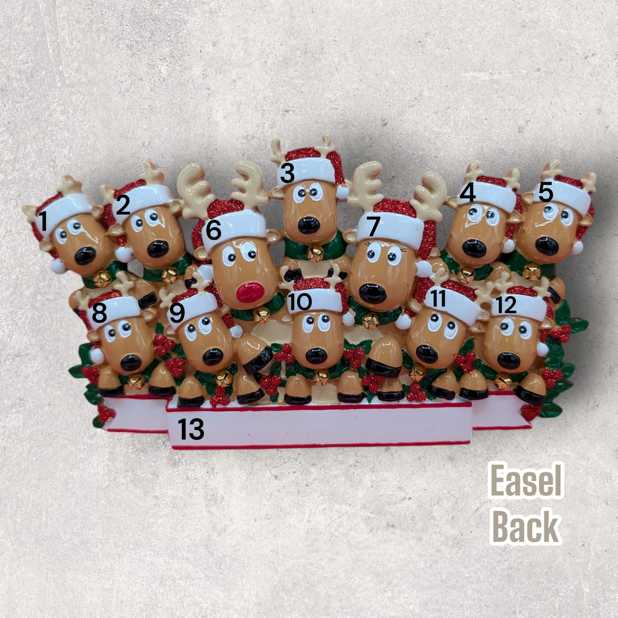 12 REINDEER TABLETOP DECORATION