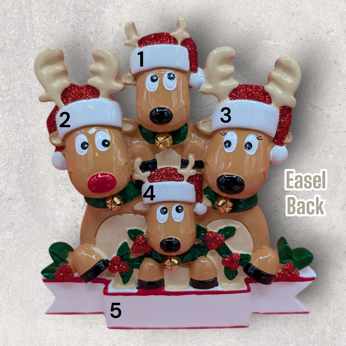 4 REINDEER TABLETOP DECORATION