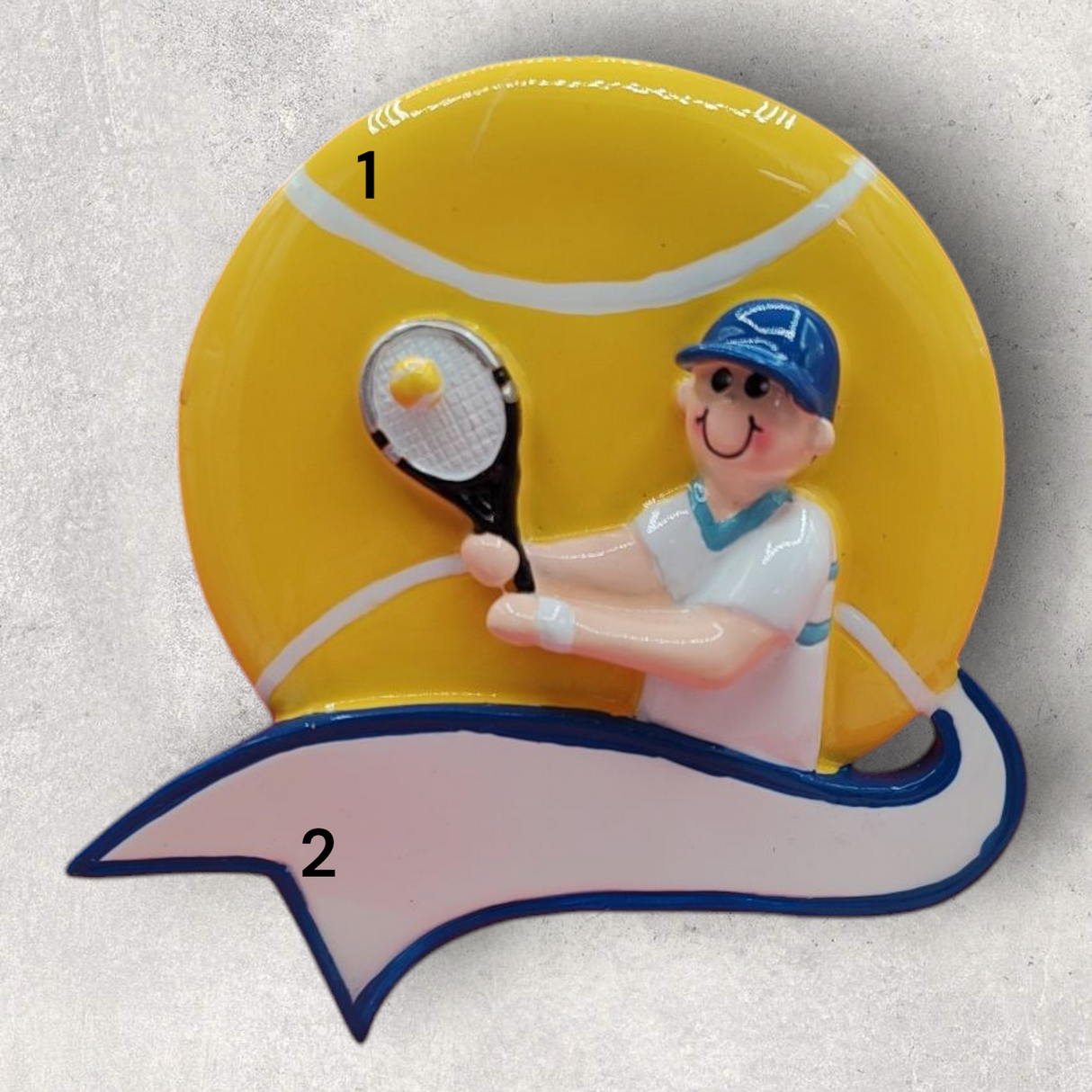 TENNIS Ornament - BALL / BANNER - MALE