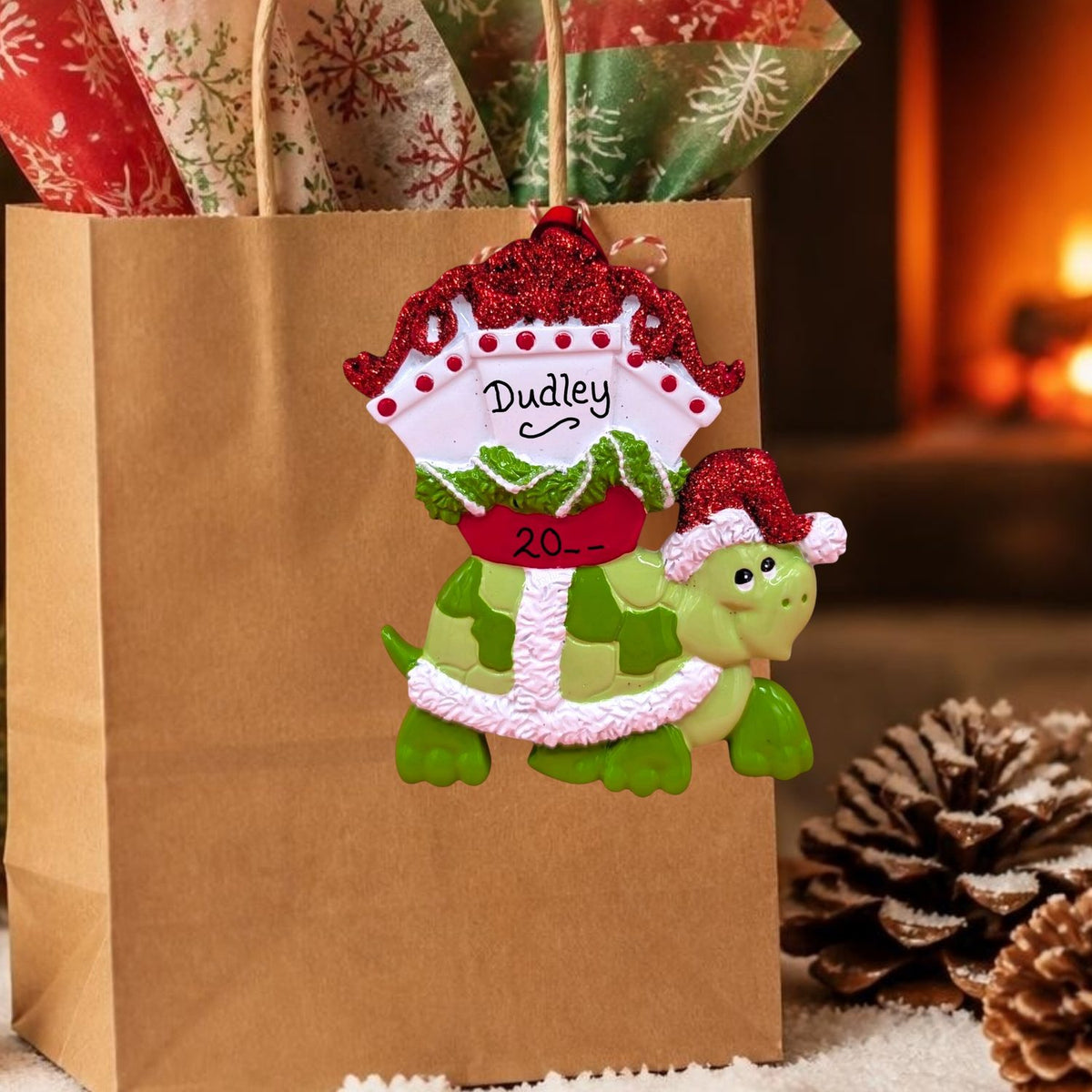 TURTLE with GIFTS Ornament