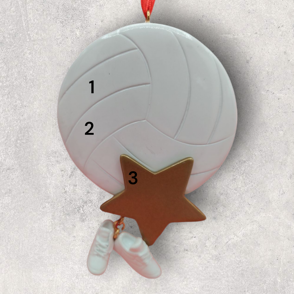 VOLLEYBALL Ornament - GOLD STAR