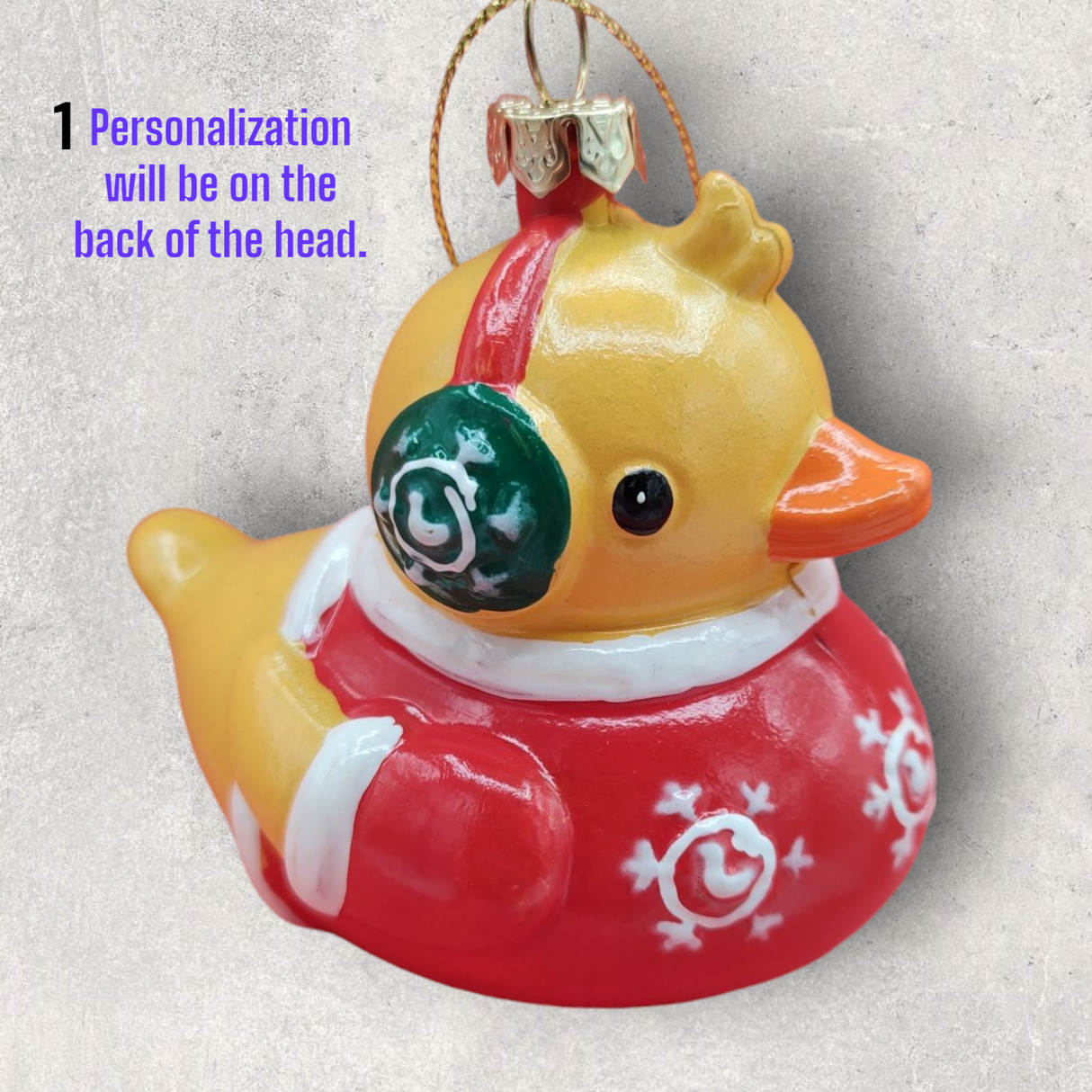 RUBBER DUCKY Ornament in SWEATER