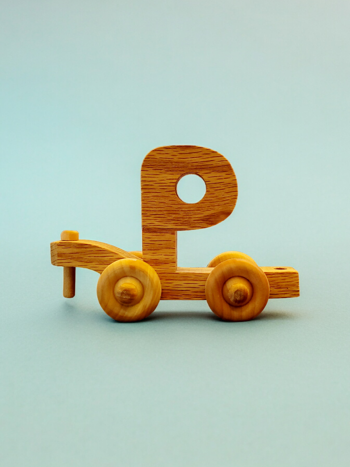 Wooden Alphabet Train Letter P